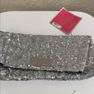 Victoria's Secret Sparkling Silver Sequin Wristlet